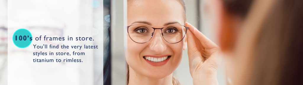 100's of spectacle frames instore